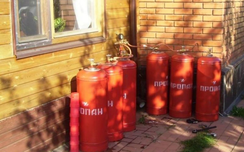 Сжиженный газ в баллонах